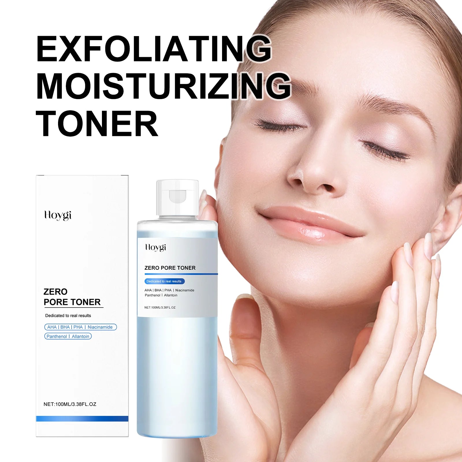 Gentle Exfoliating Toner for Face Hyaluronic Acid Moisturizing