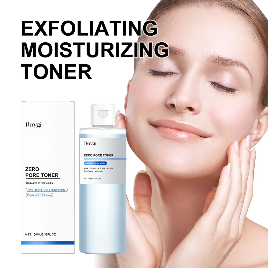 Gentle Exfoliating Toner for Face Hyaluronic Acid Moisturizing