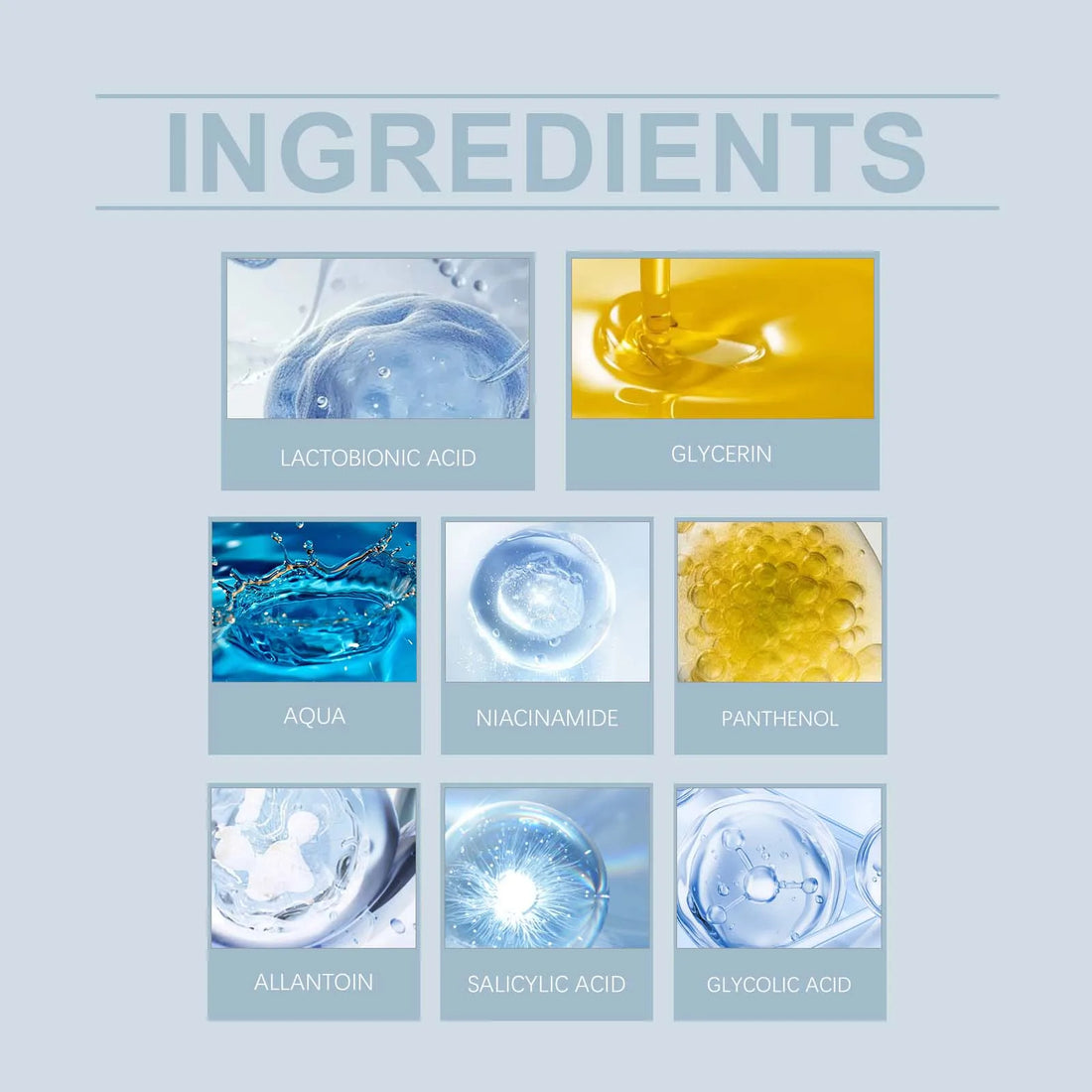 Gentle Exfoliating Toner for Face Hyaluronic Acid Moisturizing