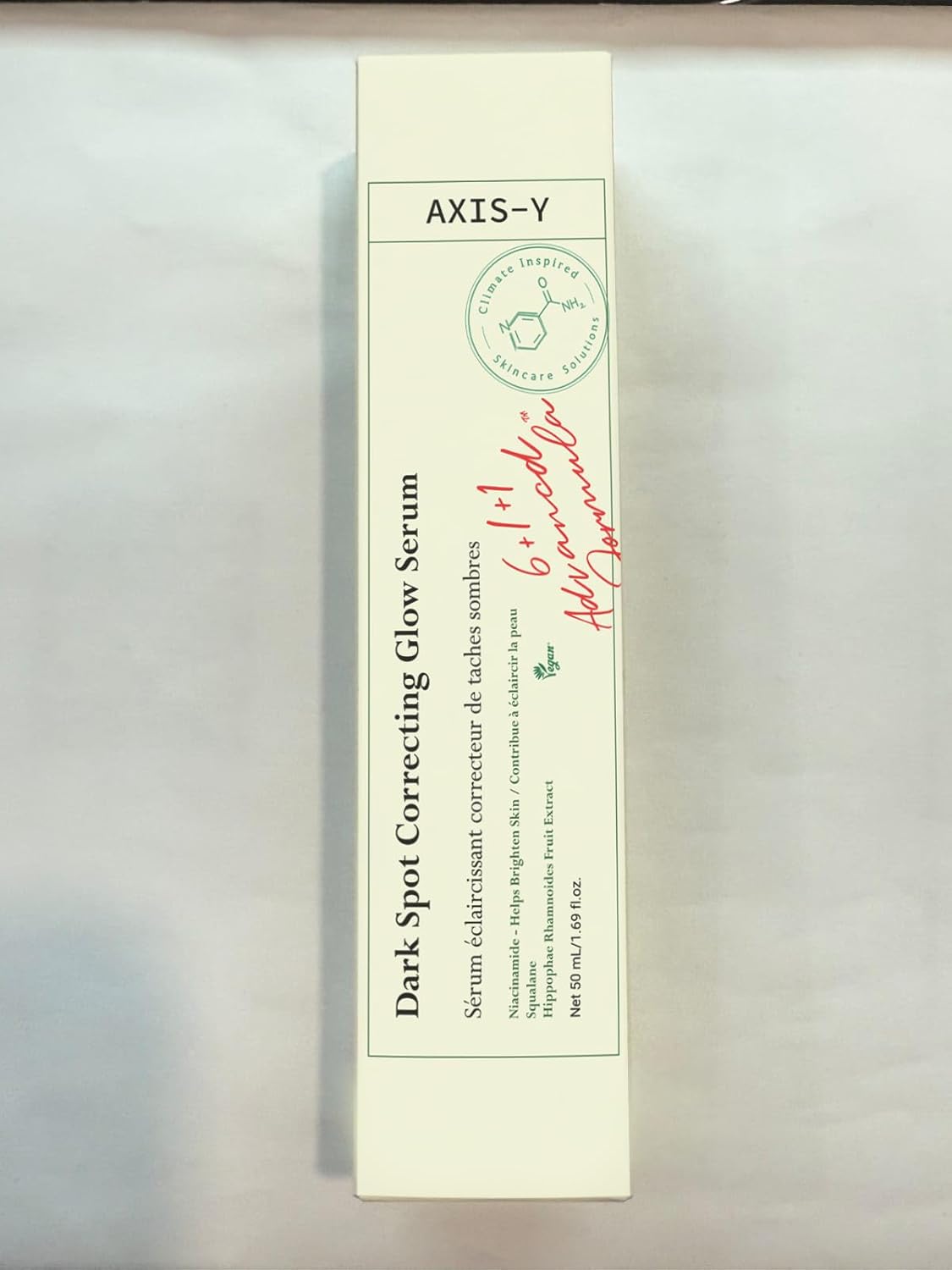 AXIS-Y Dark Spot Correcting Glow Serum 50ml. | Brightening Treatment, Anti-Aging, Acne Scars, Fine Lines, Hyperpigmentation, and Dark Circles
